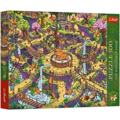 Nemogoči labirint veseli kapibare 500-delni Prémium plus kakovostni puzzle - Trefl