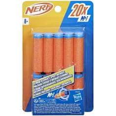Nerf: N-Series: komplet 20 nadomestnih penastih nabojev – Hasbro