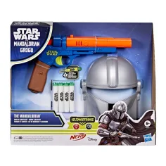 Nerf: Star Wars Mandalorian Masko in pištola za streljanje s peno - Hasbro