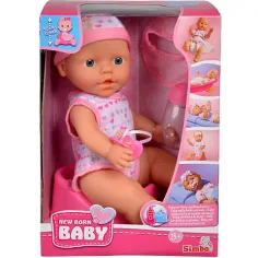 New Born jokajoča punčka s dodatki - Simba Toys