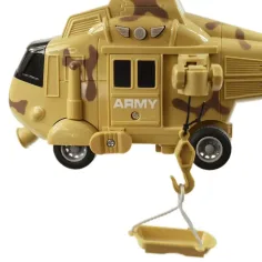 Oborožne sile: Kamuflažni peščeni bojni helikopter s svetlobnimi in zvočnimi učinki 1/20 velikost 21cm slika 3