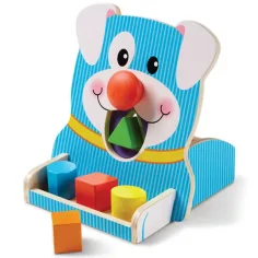 Obračaj in hrani Lesena igrača vstavljanja oblik - Melissa & Doug slika 2