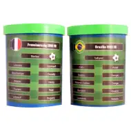 Odigraj znova finale nogom. SP 1998! Francija - Brazilija Set za nogomet z gumbi z darilno ekipo