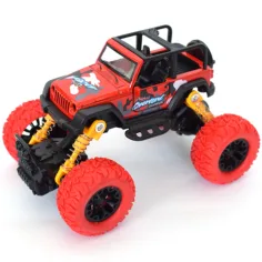 Off-Road terensko vozilo na poteg Jeep rdeče barve 1/32 slika 2