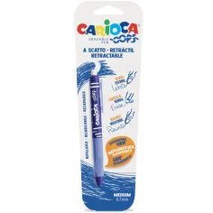 Oops modri izbrisljivi kemični svinčnik s pritisnim gumbom 0,7mm - Carioca