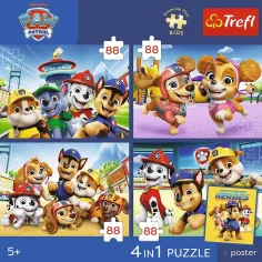 Paw Patrol - 4 x 88 delni Premium Plus otroški puzzle - Trefl slika 2