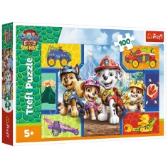 Paw Patrol Psi in dinozavri 100-delni puzzle - Trefl