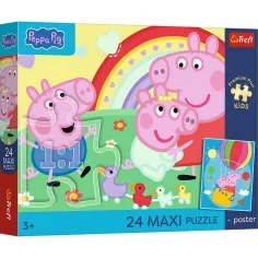 Peppa prašiček 24-delni Maxi puzzle - Trefl slika 1