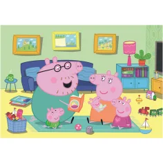 Peppa Prašiček družinska zabava 60-delni Supercolor puzzle - Clementoni slika 2