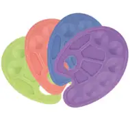 Pisana plastična slikarska paleta v več različicah