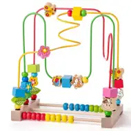 Pisani labirint za vodenje kroglic z abakom - Woodyland