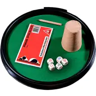 Pladenj za kocka poker s poker metalnimi kockami - Piatnik