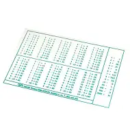 Plastična tabla s poštevanko