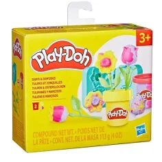 Play-Doh: Majhni cvetovi - Tulipan in narcis set za modeliranje - Hasbro