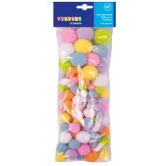 PlayBox: 100-delni barviti kreativni PomPom set mešano