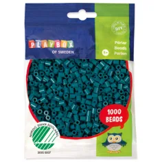 PlayBox: 5mm MIDI likalne perle 1000 kosov v temno turkizni barvi