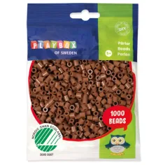 PlayBox: 5mm MIDI likalne perle 1000 kosov v barvi nugatno rjave