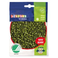 PlayBox: 5mm MIDI likalne perle 1000 kosov v olivno zeleni barvi