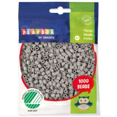 PlayBox: 5mm MIDI likalne perle 1000 kosov v svetlo sivi barvi