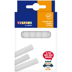 PlayBox: Bela kreda 12kosovni set 8cm dolg 9mm premer