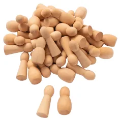 PlayBox: Naravne lesene figure 40x47mm 50kosov pakiranje