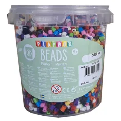 PlayBox: Reciklirani 5mm MIDI perle za likanje, paket 5000 kosov v več barvah