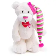 Plišasti medvedek Theodor v beli barvi 35cm - Lumpin