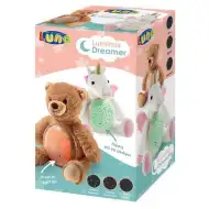 Plišasti samorog projektor z LED lučjo 25x27x19cm