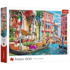 Poletno popoldne v Benetkah - 1500 delni puzzle - Trefl