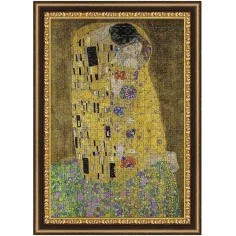 Poljub, Klimt - 500-delni puzzle s okvirjem - Trefl