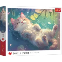 Popolna sprostitev mačk 1000-delni puzzle - Trefl slika 1
