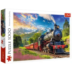 Potovanje med gorami z vlakom 1000-delni puzzle -Trefl