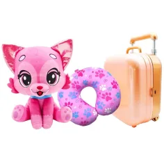 Potujoči prijatelji – Rosie Jetset Pustolov Kitti plišasta mačka s kovčkom in blazino za vrat slika 2