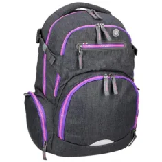 Premium ergonomska šolska torba, nahrbtnik Spirit: Stinger temno sivo-vijolična 26 x 32 x 44 cm slika 2