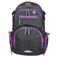 Premium ergonomska šolska torba, nahrbtnik Spirit: Stinger temno sivo-vijolična 26 x 32 x 44 cm