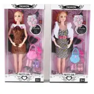 Pretty Girl: 30cm velika modna lutka Komplet z dodatki v več različicah