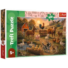 Prijatelji na kmetiji 100-delni puzzle - Trefl