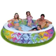 Prozoren bazen z barvnimi elementi  - Intex