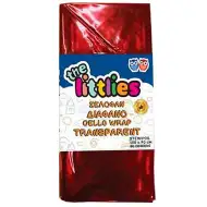 Prozorni rdeči celofanski ovojni papir 70x100cm 2 lista