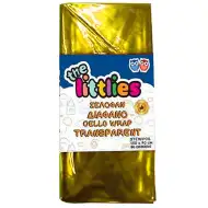 Prozorni rumeni celofanski ovojni papir 70x100cm 2 lista