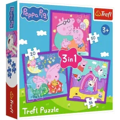 Peppa prašiček 3 v 1 20-36-50kosov puzzle - Trefl slika 1