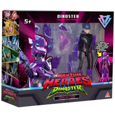 Quantum Heroes: Dinoster Trina akcijska figura z vijolično oklepom 20 cm