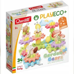 Quercetti: PlayEco+ Garden Gears 34-delna konstrukcijska igrača z zobniki
