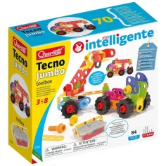 Quercetti: Techno Jumbo Delovni stroji 90-delni komplet gradbene igrače slika 5