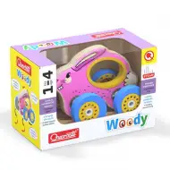 Quercetti: Woody Leseni zajček na kolesih