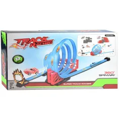 Racing Track 32-delni set dirkalne steze s polžjo zanko in 2 avtomobilčkoma 1/64 na poteg nazaj slika 3