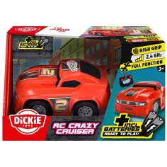 RC Crazy Cruiser daljinsko voden dirkalnik 2,4 GHz – rdeča - Dickie Toys
