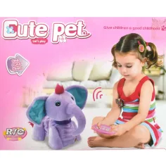 RC Cute Pet: Daljinsko voden interaktivni plišasti slon z dodatki, 2.4 GHz 40 cm slika 5