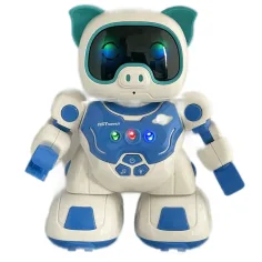 RC daljinski upravljalnik interaktivni plesni robot prašič s svetlobnimi in zvočnimi učinki 20 cm slika 2