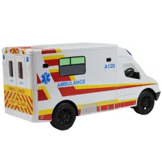 RC daljinsko vodeni beli reševalni Ambulance avtomobil svetl. učinki 2,4GHz merilo 1/12 30 cm slika 3